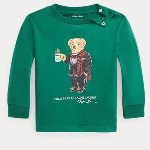 Ralph Lauren Coffee Bear Cotton Jersey T-shirt 9 Months